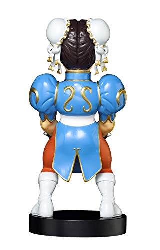 Exquisite Gaming - Cable guy Chun Li, soporte de sujeción y carga para mando de consola y/o smartphone de tu personaje favorito con licencia de Street Fighter, Producto con licencia oficial