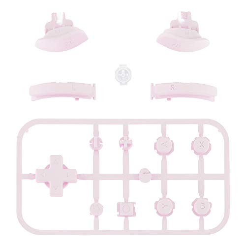 eXtremeRate Botones para Nintendo Switch Lite ABXY Botón Home Botón de Captura Botones de Volumen Dpad Botón L R ZL ZR Gatillos Teclas de reemplazo con Herramientas para Switch Lite(Rosa Sakura)