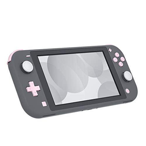 eXtremeRate Botones para Nintendo Switch Lite ABXY Botón Home Botón de Captura Botones de Volumen Dpad Botón L R ZL ZR Gatillos Teclas de reemplazo con Herramientas para Switch Lite(Rosa Sakura)