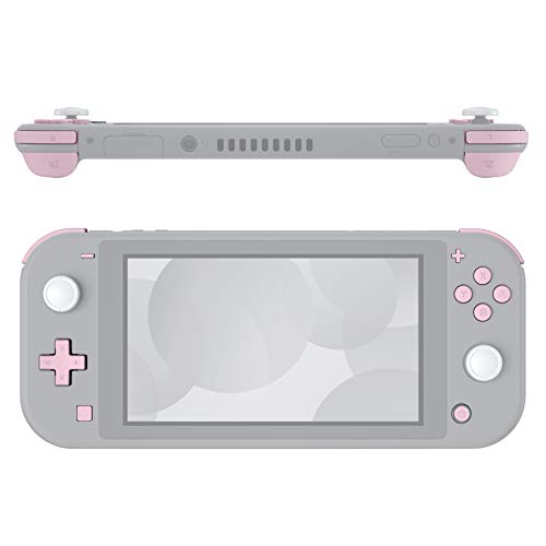 eXtremeRate Botones para Nintendo Switch Lite ABXY Botón Home Botón de Captura Botones de Volumen Dpad Botón L R ZL ZR Gatillos Teclas de reemplazo con Herramientas para Switch Lite(Rosa Sakura)