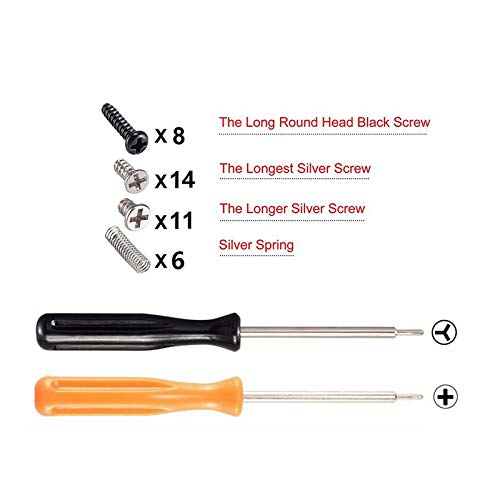 eXtremeRate Carcasa Joy-con para Nintendo Switch OLED Funda de Agarre Reemplazo Shell de Bricolaje con Botón Completo para Nintendo Switch Joycons OLED No Incluye Carcasa de Consola(Rosa)