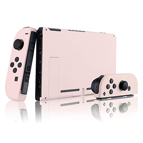 eXtremeRate Carcasa para Nintendo Switch,Funda Completa para Nintendo Switch Consola Joy-con Control Shell de Bricolaje reemplazable con Botón Completo (Rosa Sakura)