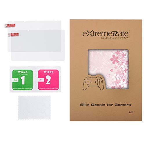 eXtremeRate - Juego completo de pegatinas para placas frontales + 2 protectores de pantalla para Nintendo Switch (consola y Joy-con y Dock & Grip) - Sakura