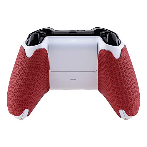eXtremeRate Pegatina de Agarre para Xbox One Aadhesivo de Silicona Antideslizante Piel de Goma para Control de Xbox One Protector con Textura para Mando de Xbox One Original/One X/One S(Rojo)