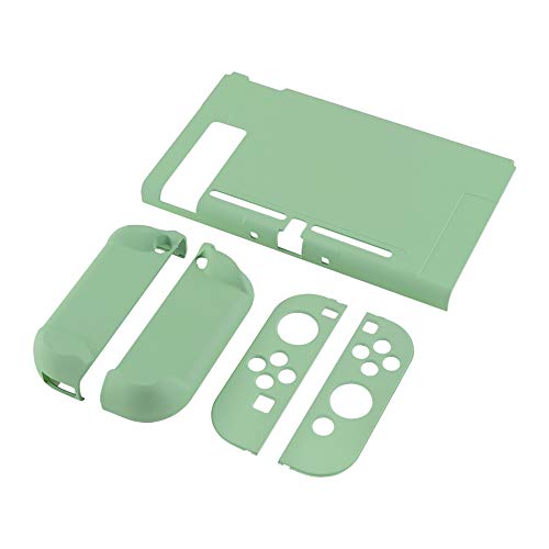 eXtremeRate PlayVital Funda para Nintendo Switch Carcasa Estuche Acoplable Protector Tacto Suave Case de Joycons Protectora Duradera Cover Cáscara para Control Switch Joy-con Consola(Matcha Verde)