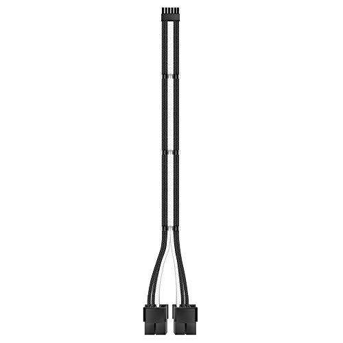 EZDIY-FAB RTX Serie 3000 Cable de extensión con funda PCIe de 12 pines a doble 8 pines 300 MM- Conector para NVIDIA Ampere GEFORCE RTX 3060ti 3070 3080 Fe Funder Edition- Negro y blanco
