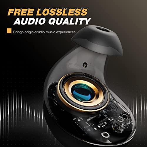 F3 Auriculares Bluetooth 5.0, Auriculares inalámbricos con 4 Micrófonos, 40 Horas de Reproducción, Control Táctil