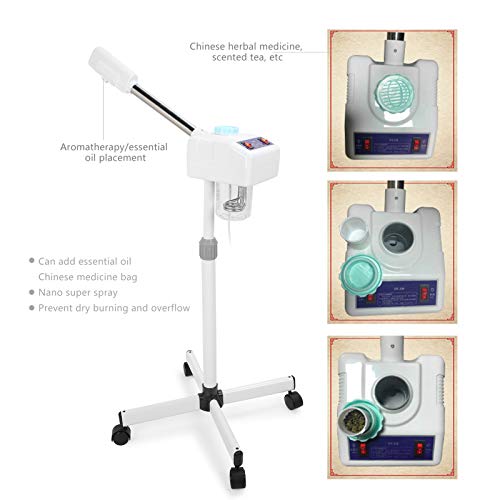 Facial Steamer, Hot Mist Face Steamer, Spray Machine Mist Sprayer Face Hydrating Moisturizing Instrument for Home Salon(EU)