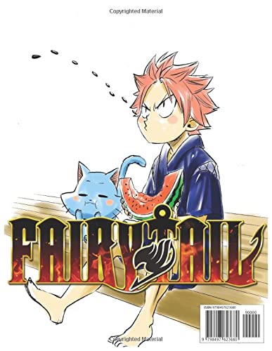 Fairy Tail: Amazing Fairy Tail Coloring Book For Stress Relieving, Relaxation And Having Fun With All Characters