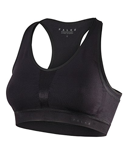 Falke Sports Bra Sujetador, Mujer, Negro, XS