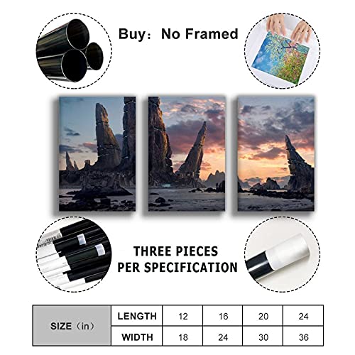 Famoso paisaje natural Menhir Station póster de lona para decoración de dormitorio, deportes, paisaje, oficina, habitación, decoración, regalo, 30 x 45 cm