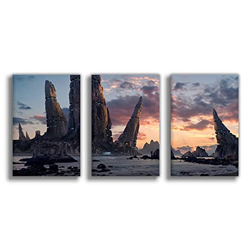 Famoso paisaje natural Menhir Station póster de lona para decoración de dormitorio, deportes, paisaje, oficina, habitación, decoración, regalo, 30 x 45 cm