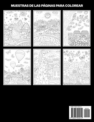 Fantasía Paisajes Libro para Colorear: Libro para Colorear para Adultos ofrece increíbles Fantasía Paisajes Dibujos, 25 ilustraciones profesionales ... relajarse: 1 (Fantasía Paginas para Colorear)