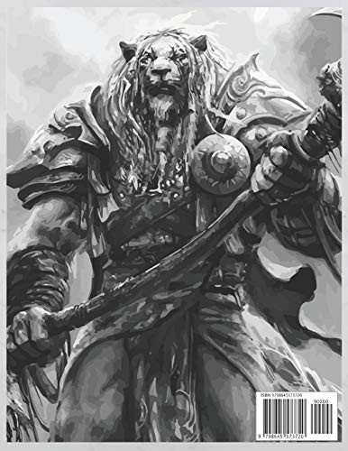 Fantasy Creatures Coloring Book: Stress-relief Jumbo Coloring & Activity Fantasy Creatures Book For Boys & Girls Over 30 Awesome Coloring Object