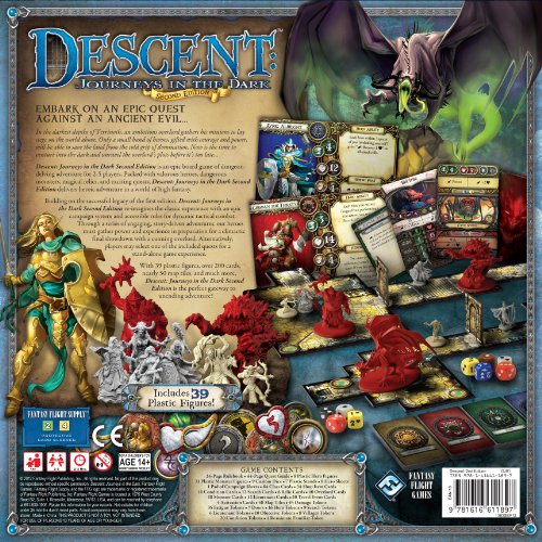Fantasy Flight Games Descent Journeys in the Dark Second Edition FFGDJ01, Juego de mesa