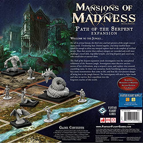 Fantasy Flight Games FFGMAD28 Mansions of Madness 2ª Edición: Camino de la Serpiente Expansión, Colores Mezclados
