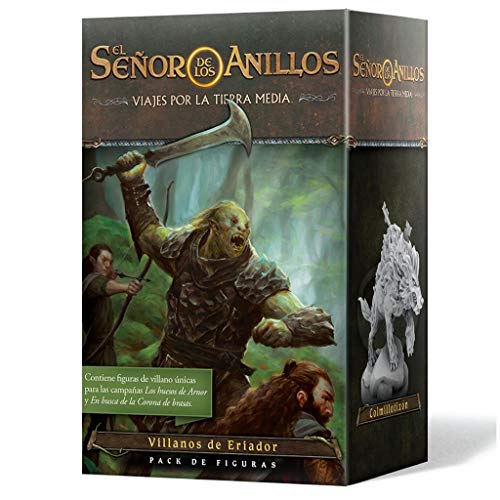 Fantasy Flight Games-Lord of The Rings El Señor de los Anillos: Viajes por la Tierra Media-Pack de Figuras Villanos de Eriador, Color (JME04ES)