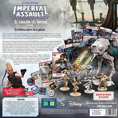 Fantasy Flight Games Star Wars-Imperial Assault: el corazón del Imperio-Español, Color (FFSWI46)