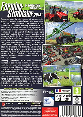 Farming Simulator 2013 - version Française intégrale [Importación francesa]