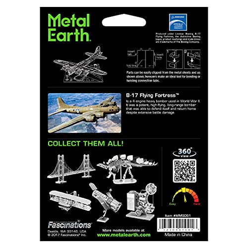 fascinations Metal Earth - Maqueta metálica Avión B-17 Flying Fortress