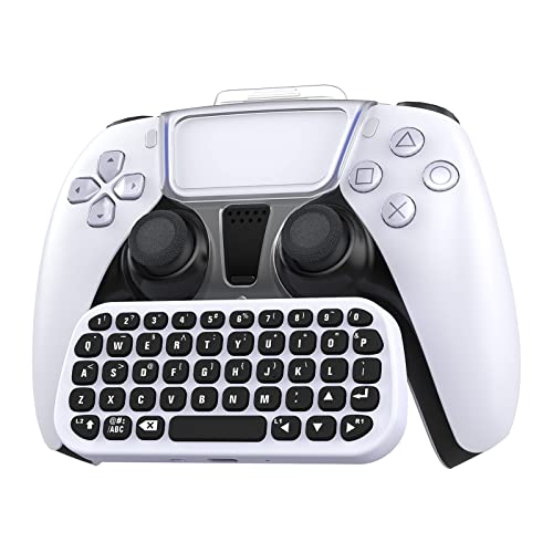 FASTSNAIL Teclado inalámbrico compatible con PS5, mini teclado de gamepad digital, teclado QWERTZ, accesorio compatible con PlayStation5