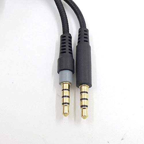 Fauge Cable de Auriculares PortáTiles Cable de Audio LíNea para HyperX Cloud Mix Cloud Alpha Gaming Headsets Accesorios