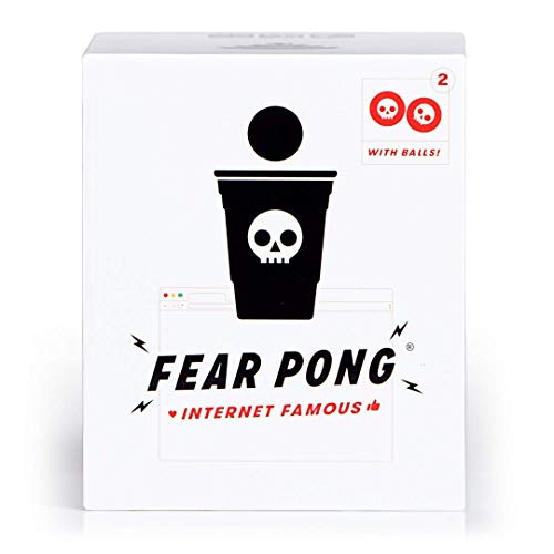 Fear Pong: Juego de cartas para fiestas, para la universidad, camping, 21 cumpleaños, fiestas, divertido para hombres y mujeres