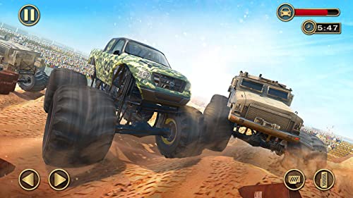 Fearless Army Monster Truck Destruction Derby Stunts Game 2020