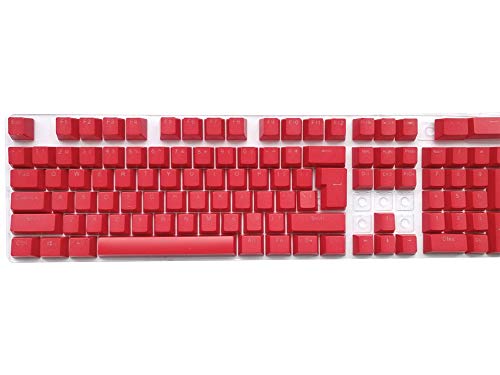 Feicuan 104 Keyset Keycap ABS Teclas Colorful Retroiluminado Replacement Key Cap Cover para Teclado mecánico - Rojo