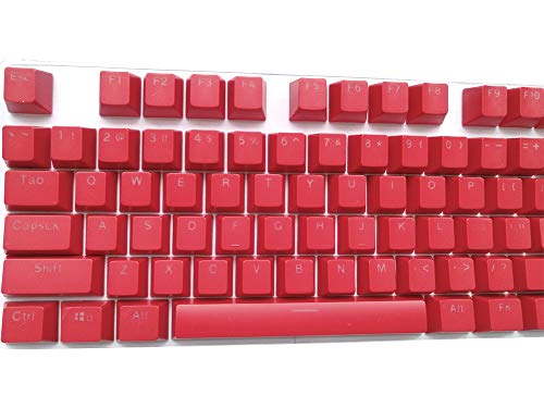 Feicuan 104 Keyset Keycap ABS Teclas Colorful Retroiluminado Replacement Key Cap Cover para Teclado mecánico - Rojo