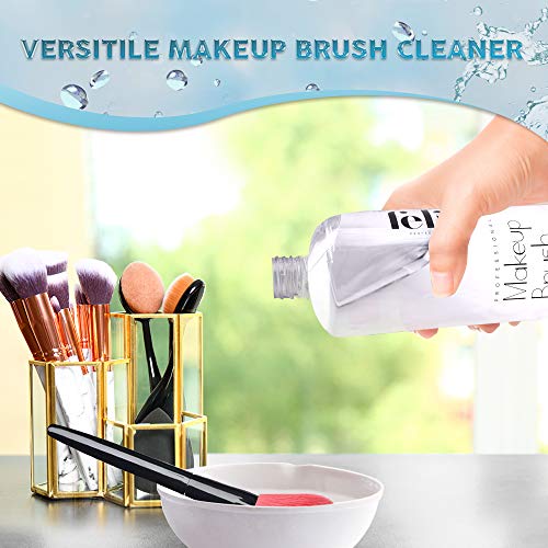 Felix Professional Makeup Brush Cleaner – Limpieza profunda de secado rápido – Ideal para limpiar y dorizar pinceles de maquillaje naturales y sintéticos (16 oz)