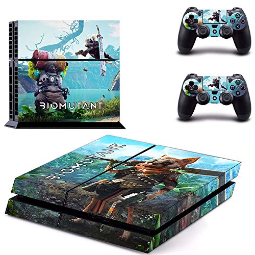 FENGLING Juego Biomutant Ps4 Skin Sticker Decal para Playstation 4 Consola y 2 Controladores Ps4 Skins Stickers Vinilo