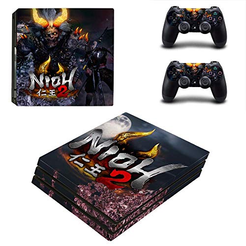 FENGLING Juego Nioh 2 Ps4 Pro Skin Sticker para Playstation 4 Consola y Controlador Ps4 Pro Skin Sticker Decal Vinyl