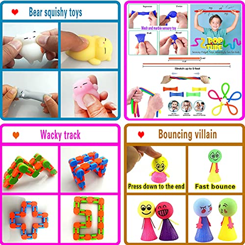 Fidget Toy Pack, 32 Piezas Fidget Toy Pack Barato, Juguetes Niños para Antiestres Adultos y Niños, Pack Fidget Toys Incluye Popits para Regalos para Niños, Recompensas En El Aula De La Escuela etc.