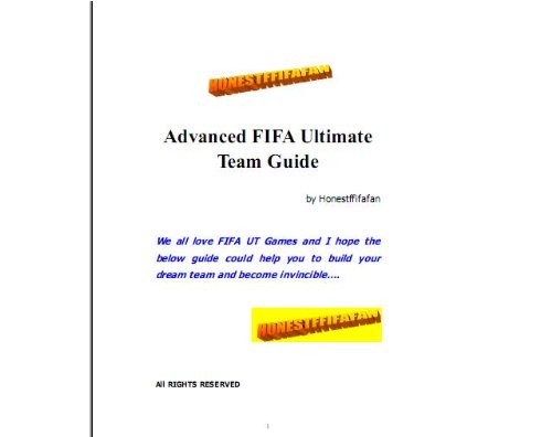 FIFA 13/12/11 Ultimate Team Paper Guide (English Edition)