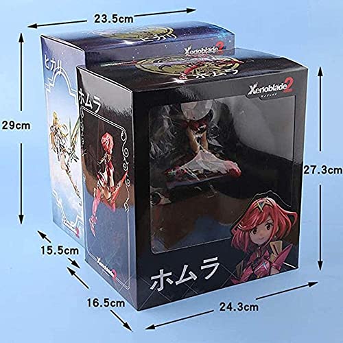 Figura de anime Anime Figure Acción Personaje Modelo-Xenoblade Cronicles 2 Pyra, Mythra 21 / 27cm, Recuerdo de la colección Puppet Home Estatua de coche Decoración hecha a mano Regalo for niños adoles