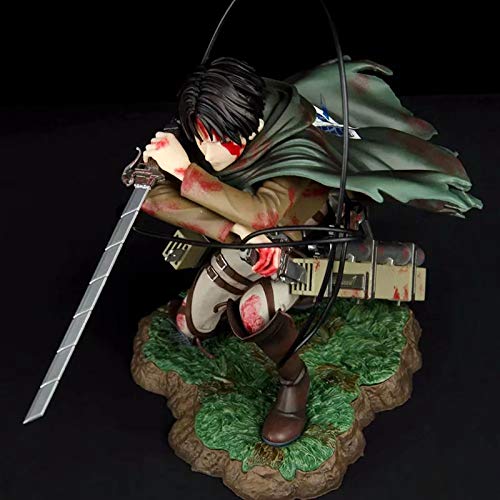 Figura de Ataque a los Titanes, de batalla sangrienta de Ackerman Capitán Levi, de PVC, coleccionable, de anime, para regalar, modelo decorativo