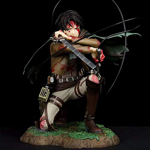 Figura de Ataque a los Titanes, de batalla sangrienta de Ackerman Capitán Levi, de PVC, coleccionable, de anime, para regalar, modelo decorativo