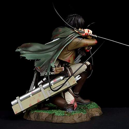 Figura de Ataque a los Titanes, de batalla sangrienta de Ackerman Capitán Levi, de PVC, coleccionable, de anime, para regalar, modelo decorativo