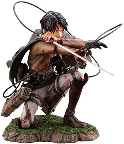 Figura de Ataque a los Titanes, de batalla sangrienta de Ackerman Capitán Levi, de PVC, coleccionable, de anime, para regalar, modelo decorativo