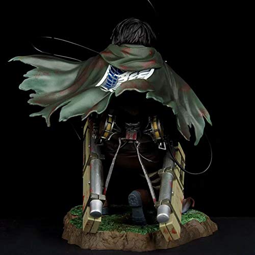 Figura de Ataque a los Titanes, de batalla sangrienta de Ackerman Capitán Levi, de PVC, coleccionable, de anime, para regalar, modelo decorativo