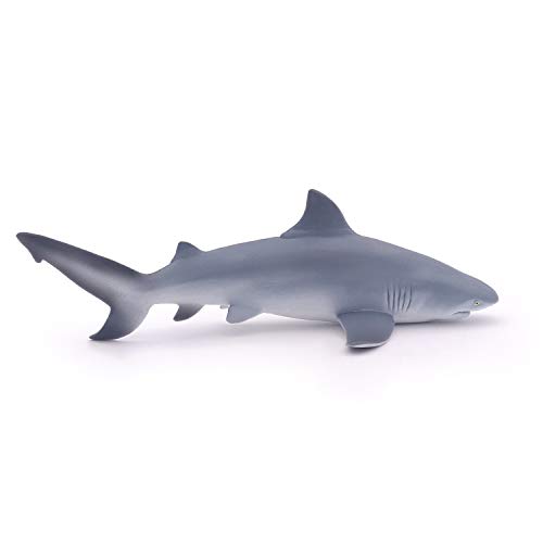 Figura de tiburón de Papo- tiburón de Bulldog del Universo Marino Animal 56044, Multicolor