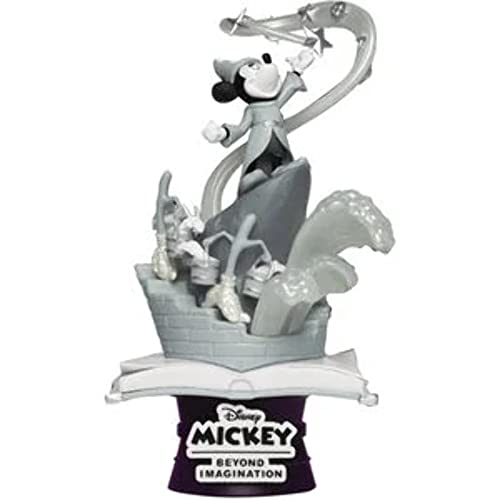Figura Mickey Mouse - Beast Kingdom Figura de Aprendiz de Brujo DS-018SP edición Especial D-Stage Statue, Multicolor