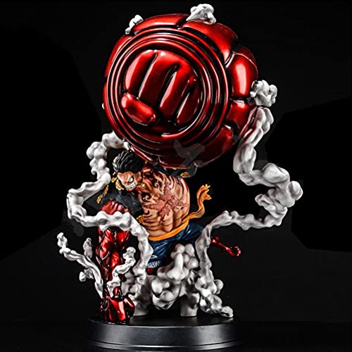 Figuras Anime, Una Pieza Figura de Acción Luffy Gear 4 Kong Gun Nueva Figura Wano Kuni Anime Mono D. Luffy Figura de acción Figura Nuevo Mundo Dibujos Animados PVC Estatua Muñeca Figurita Decoración