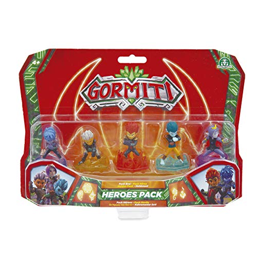 Figuras de acción Famosa- Gormiti Serie2 Pack de los Heroes, Personajes Principales de la Serie, Multicolor, 5 cm (GRE06000)