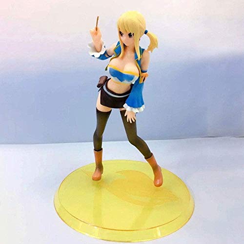 Figuras de acción Hotel Transilvania Juguetes Fairy Tail Lucy Heartfilia con Cara reemplazable Aanime Souvenirs Coleccionables Artesanía Juguete Modelo de Anime