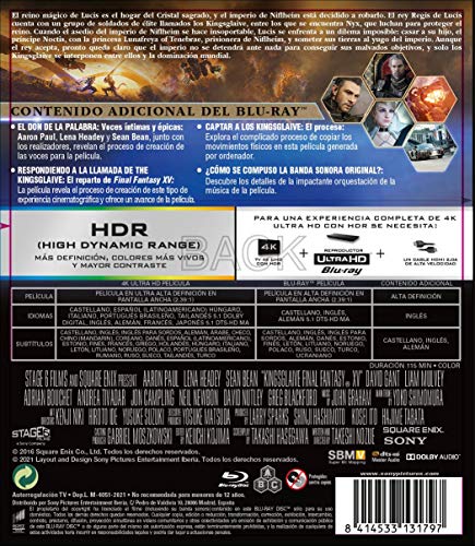 FINAL FANTASY XV: LA PELICULA (4K UHD + BD) [Blu-ray]