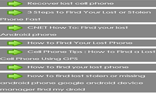find a lost phone