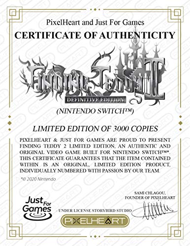 Finding Teddy 2 Definitive Edition Just Limited Switch