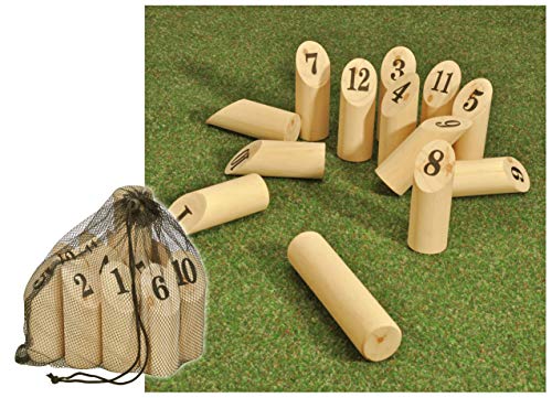 Finn Kubb Juego de lanzamiento – Juego de habilidad para jardín, juguete al aire libre